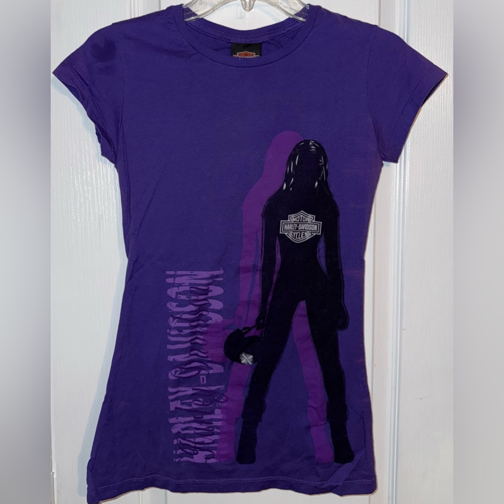 Harley-Davidson New Orleans Louisiana Purple Graphic Tee Size S